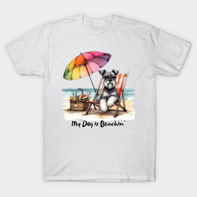 My Dog is Beachin' T-Shirt by ZogDog Pro